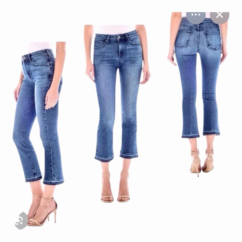 Fidelity Hayden High Rise Crop Flare Jeans Size 26 NWT Anthro